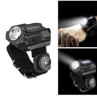 led flashlight usb self defense flashlight watch tactical watches military wrist power xpe q5 r2 charging wrist watchs lights
