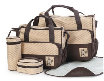 7 Colors 5PCS/Set High Quality Tote Baby Shoulder Diaper Bags Durable Nappy Bag Mummy Mother Bag/ baby bags for mom | Мать и ребенок