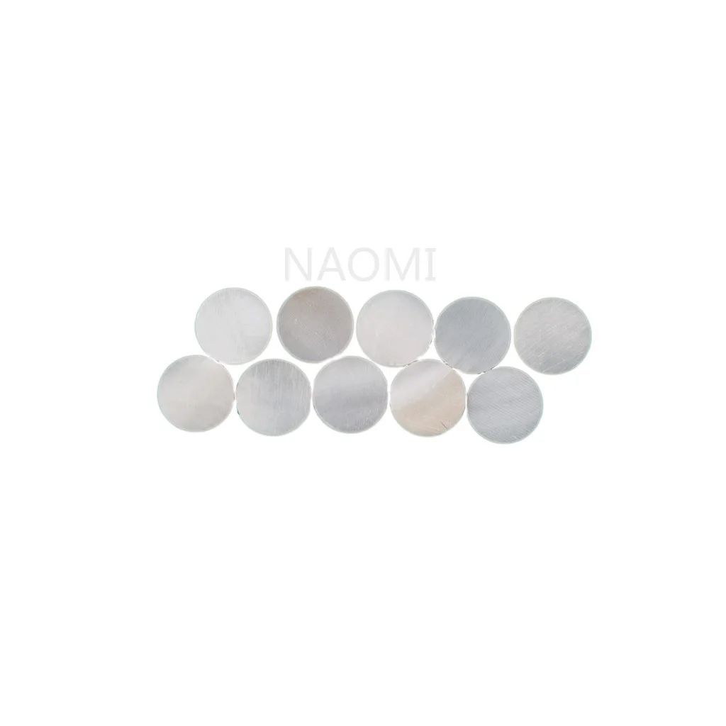 NAOMI 30 шт. гитарные точки 7 мм Белый перламутровый корпус гриф для электрической