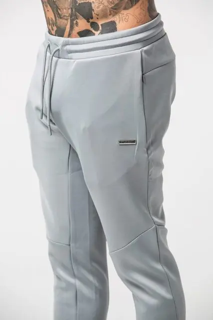 grey pant Весенняя Мужская спортивная одежда, спортивный костюм, куртка с капюшоном, толстовка+ штаны, мужские беговые штаны, Повседневная тренировочная одежда, комплект для упражнений, спортивный костюм - Цвет: grey pant