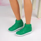 Зеленая и белая Баскетбольная обувь для кукол Ken Boy, спортивная обувь для кукол Барби, парень Кэн 16, кукольный домик, аксессуары, детские игрушки