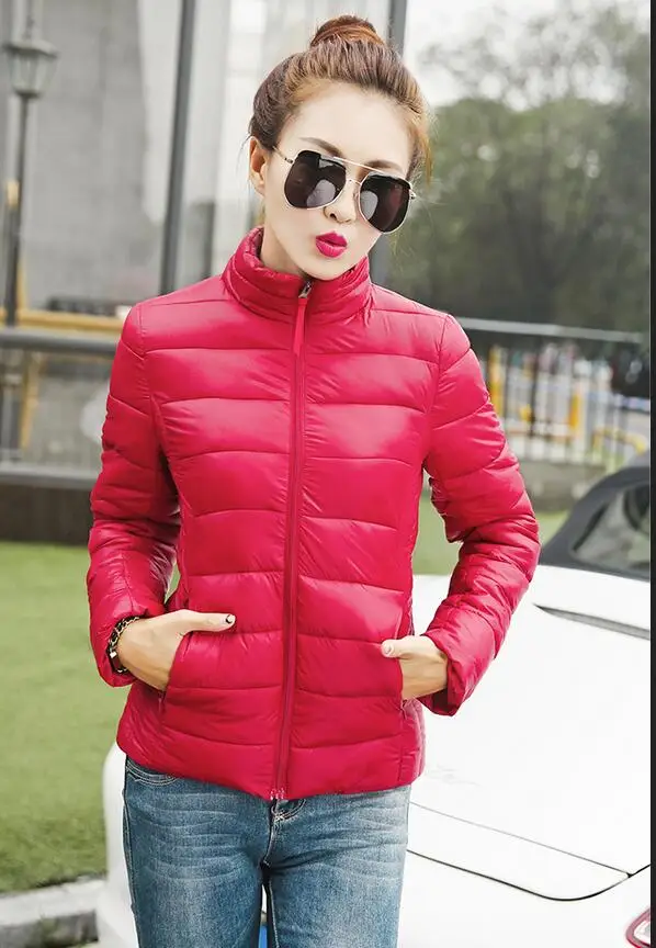 

Plus Size Winter Jacket Women Simple Slim Short Cotton-padded Women's Jacket Parka Female Wadded Outerwear Lady Winter Coat 2018