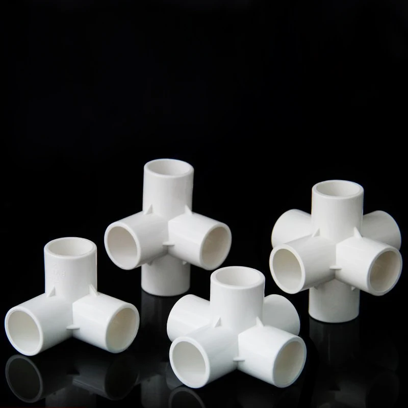 Четырехходовой Соединительный соединитель из ПВХ для полива сада 20 мм 25 32