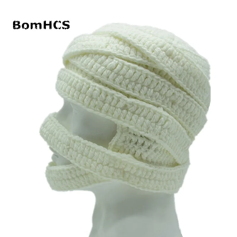 BomHCS новинка крутая Шапка-бини с зомби вязаная забавная шапка ручной работы 100% |