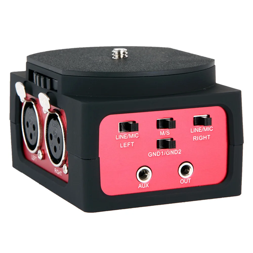 Saramonic SR AX101 2 канальный микшерный пульт микрофон адаптер с XLR и 3 5 мм роли для Canon