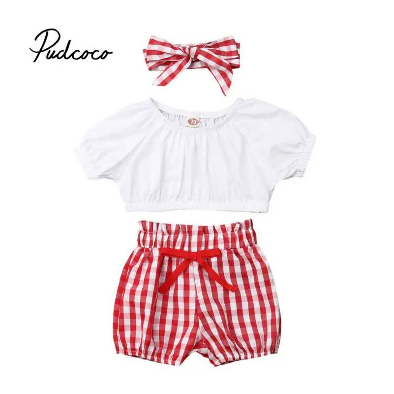 3 шт. детский комплект одежды для девочек в клетку 80 2019|Комплекты девочек| |