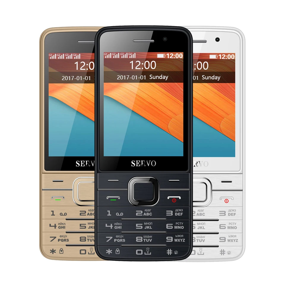Мобильный телефон SERVO V9500 4 SIM карты 2 8 дюйма 1100 мАч Quad Bluetooth FM радио мобильный с
