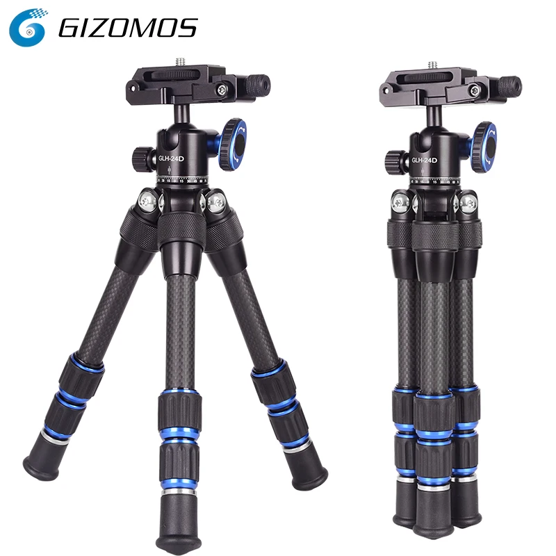Штатив и головка GIZOMOS 2 в 1 компактный Профессиональный Гибкий штатив из