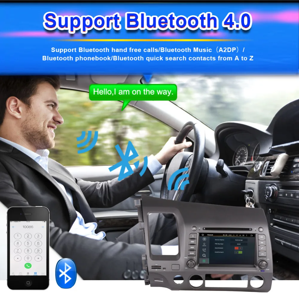4 гб озу Android 8 0 восьмиядерный автомобильный DVD мультимедийный плеер для Honda Civic