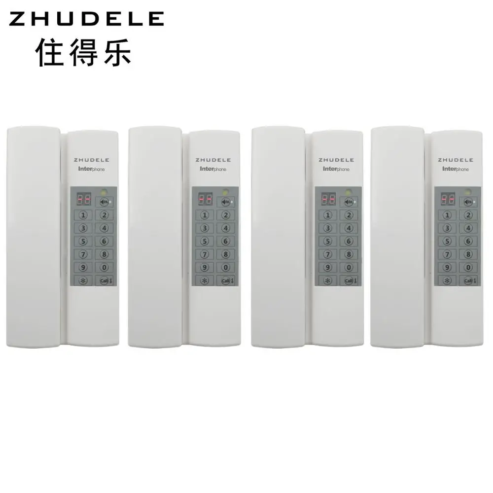 ZHUDELE Многофункциональный безопасный и удобный офисный интерфон 4-полосная аудио
