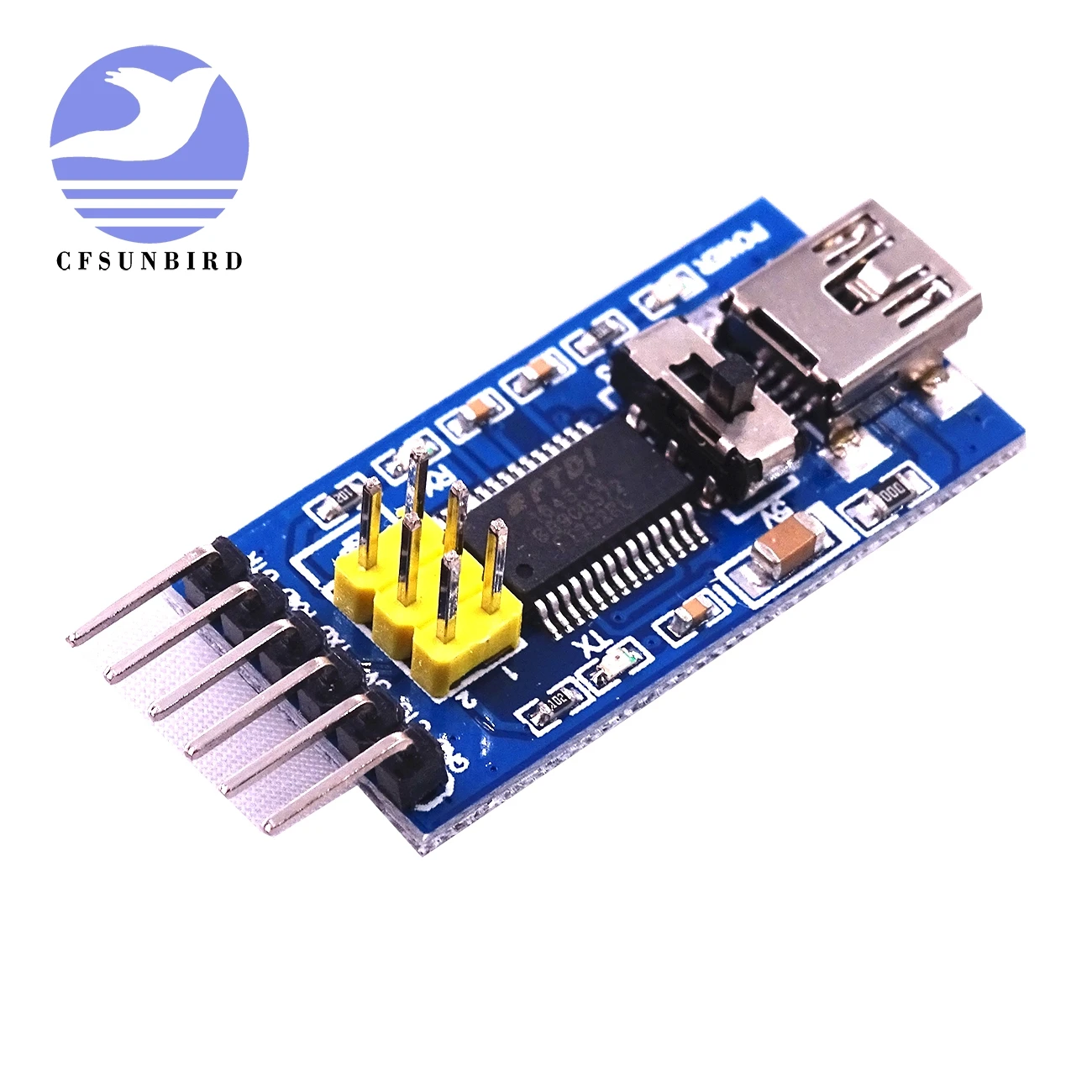 10 шт. Базовая плата преобразователя для FTDI FT232RL USB в TTL последовательный IC-адаптер