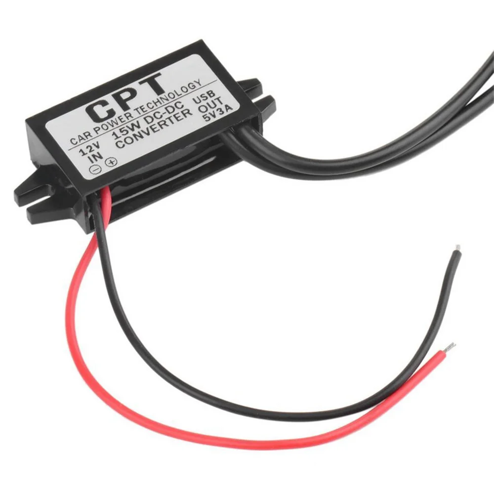 Автомобильное зарядное устройство DC преобразователь модуль 12 В до 5 3A 15 Вт USB 2 0