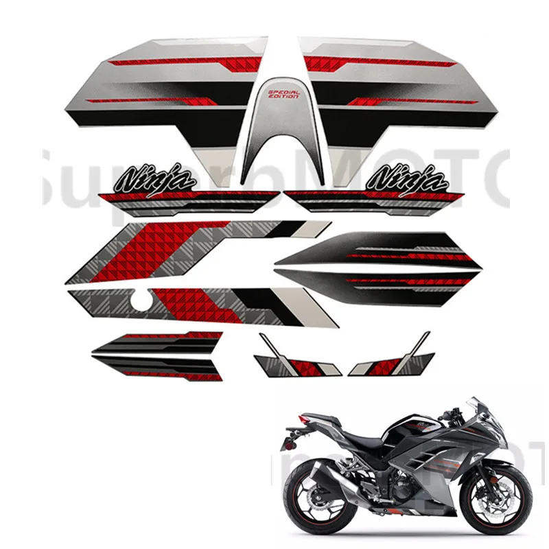 Для Ninja 300 ninja300 2013 2014 наклейка на машину мотоцикл наклейки Наклейка обтекатель|decals
