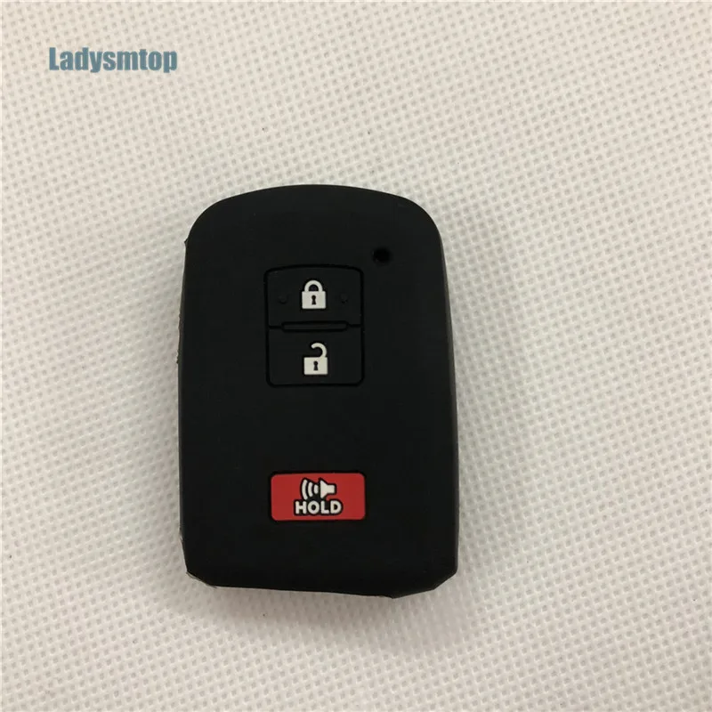 Ladysmtop автомобильный 2 3 4 кнопки силиконовый чехол для ключа Оболочка Чехол TOYOTA