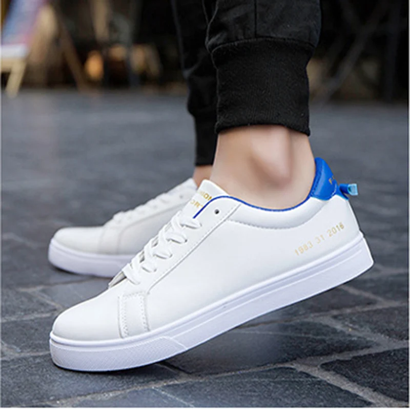 Mingpinstyle/Мужская модная обувь на плоской подошве летняя Удобная Кожаная