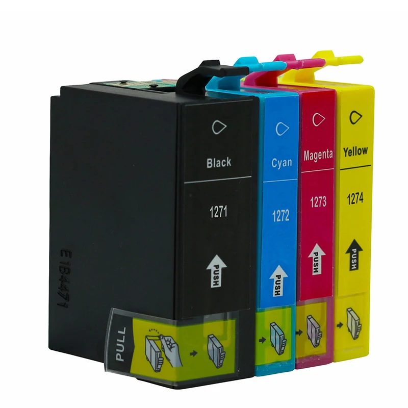 4 шт. совместимый чернильный картридж epson 127 T1271 для принтера Workforce 60/545/630|ink cartridge|epson