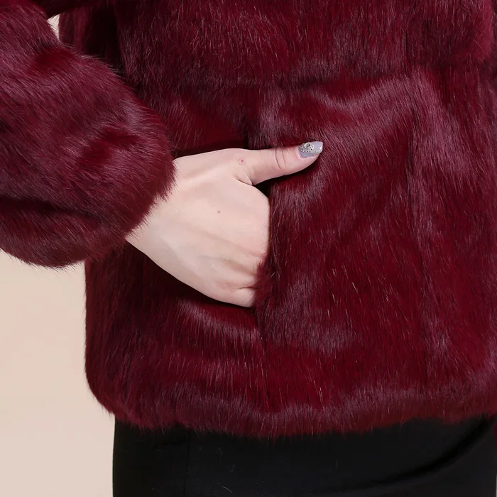 Женское пальто с натуральным мехом лисы короткая Дизайнерская куртка подкладкой