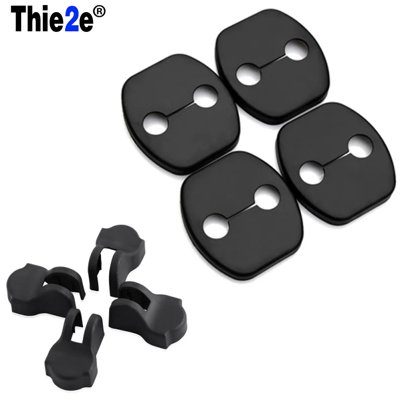 Стайлинг автомобиля отделка дверного замка чехлы для защита от дверных пробок