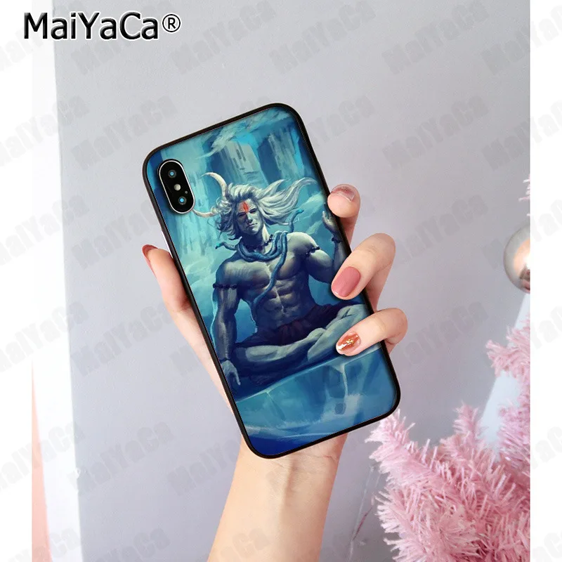 MaiYaCa Индия Mahakal Shiva DIY Роскошный Высокий протектор на конце чехол для iphone 11 pro 8 7 66S Plus 5S SE XR X XS MAX XR XS MAX