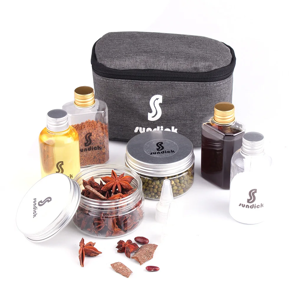 Набор из 7 штук для путешествий размер соль бутылка барбекю контейнер соуса