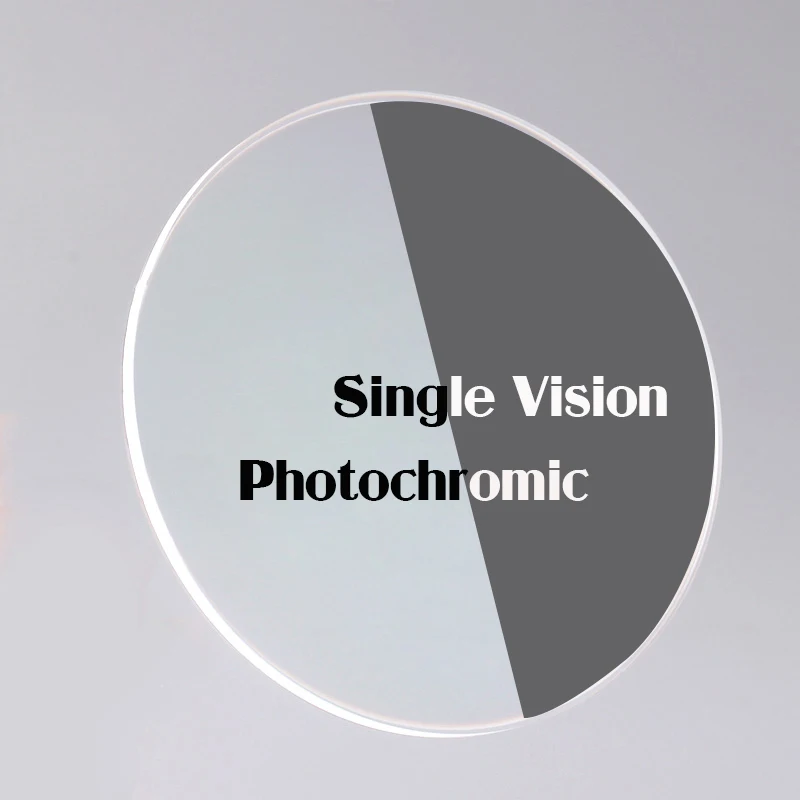 Photochromic-gray Боер рецепт одиночные линзы зрения анти синий луч фотохромные близорукость очки линзы MR-8 без оправы оптические линзы - Цвет линз: Photochromic-gray