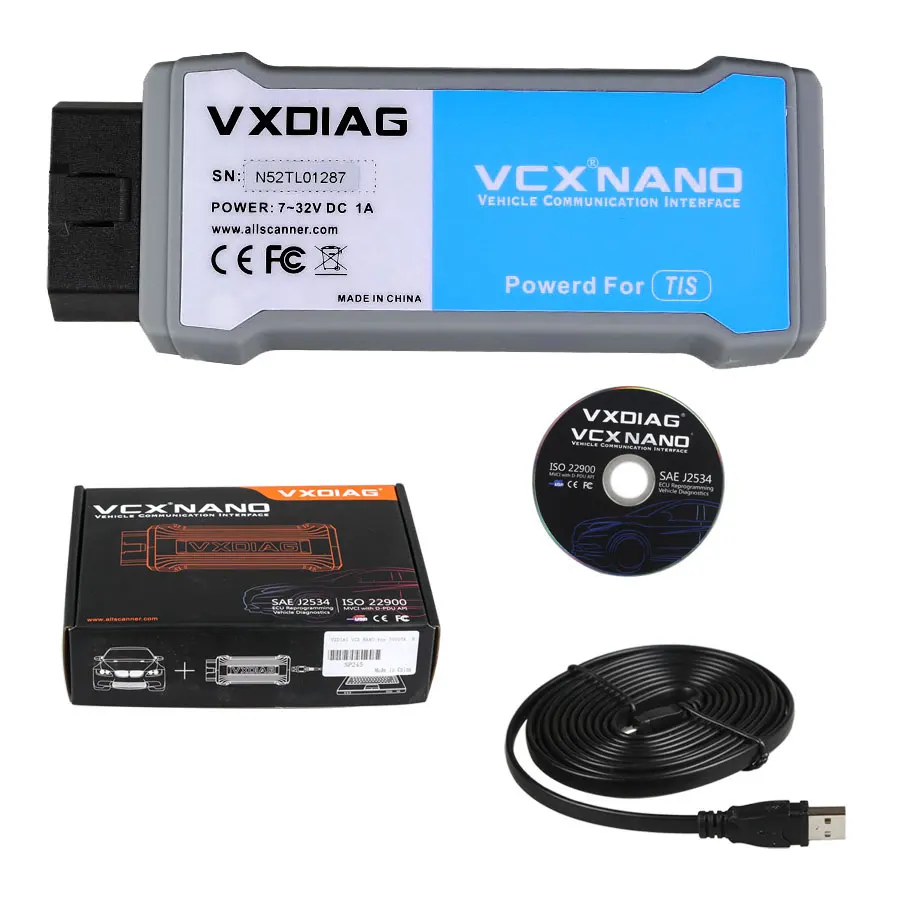 WIFI Versioon VXDIAG VCX NANO для TOYOTA TIS Techstream V10.10.018 Совместимость с SAE J2534 Многоязычная| |