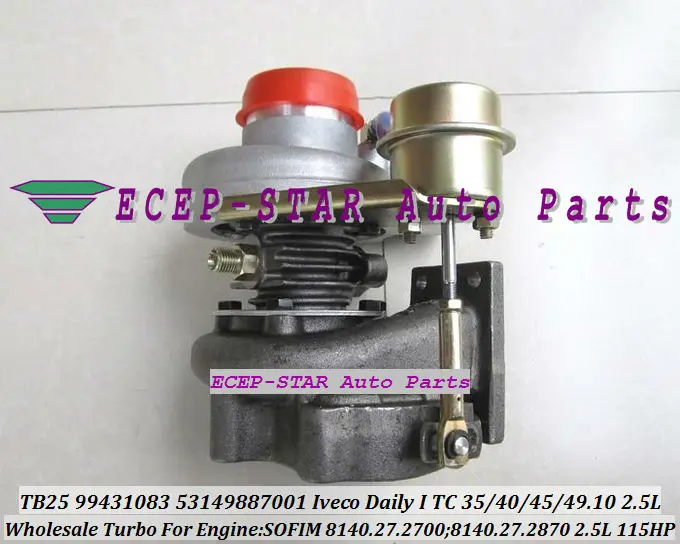 Турбокомпрессор TB2509 466974 466974-5010S 466974-0001 98478057 для IVECO Daily I 35 10 40 45 8140.27.2700 49 л |