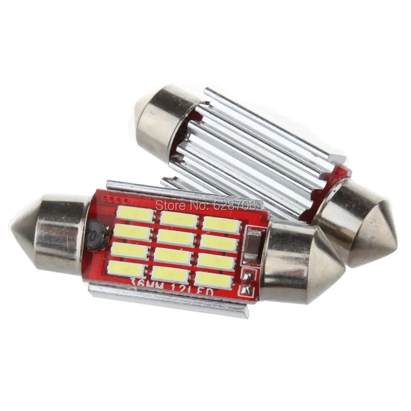 Сверхъяркая Высококачественная Белая автомобильная светодиодная лампа Canbus 12 в 24