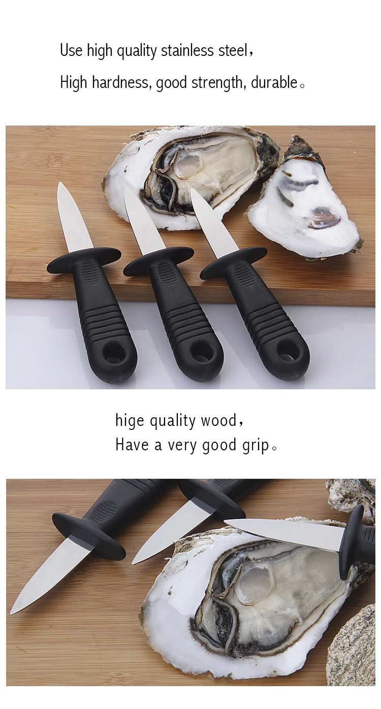 1Pc Stainless Steel Oyster Knife Plastic Handle Scallops Opener Shell Shucking Seafood Tool Multifunction Kitchen Tools | Дом и сад