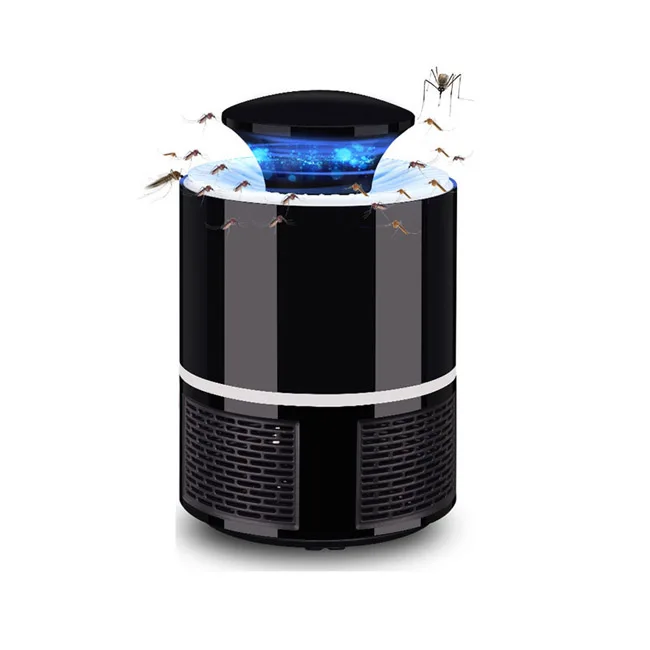 black 1pcs 5 в USB питание от комаров, лампа для дома от насекомых, убийца жуков, ловушка, УФ свет, электронный комарный отражающая лампа - Цвет: black 1pcs