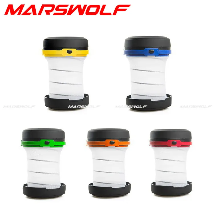 Collapsible Camping light 5 colors Led portable Stretch camping lamp led night lantern for outdoor emergency 3*AA flashlight | Освещение