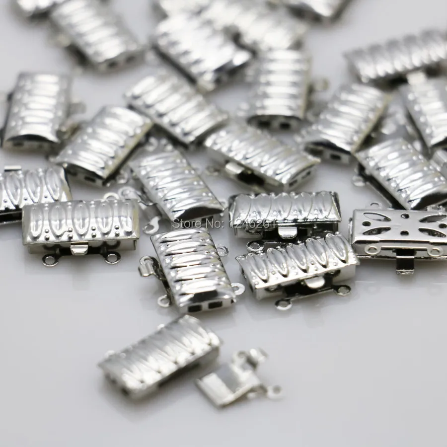 10 шт. прямоугольная двухрядная арматура для браслета цепочки и ожерелья