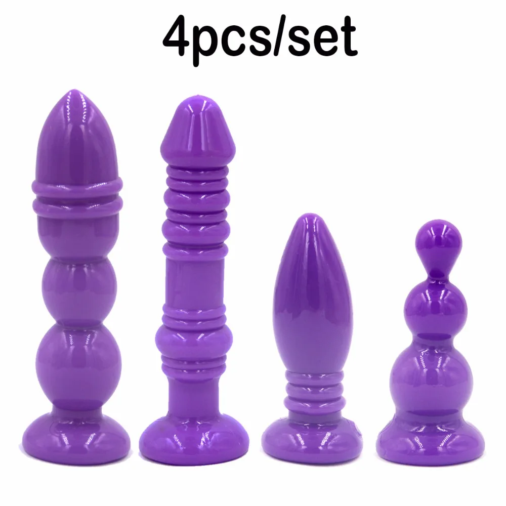 4 шт./компл. силиконовая Анальная пробка анальные шарики анальный массаж простаты