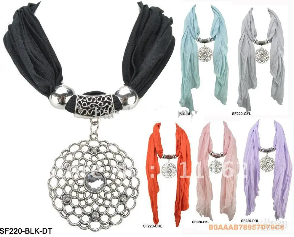 Бесплатная доставка 2013 12 шт шарф ювелирные изделия кулон ожерелье женские