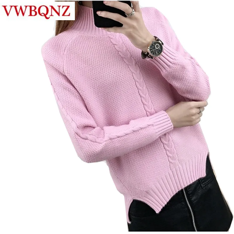 New Women Turtleneck Winter Warm Sweater 2021 Long Sleeve Loose Casual Knitted Sweaters And Pullovers Female Jumper Tops | Женская