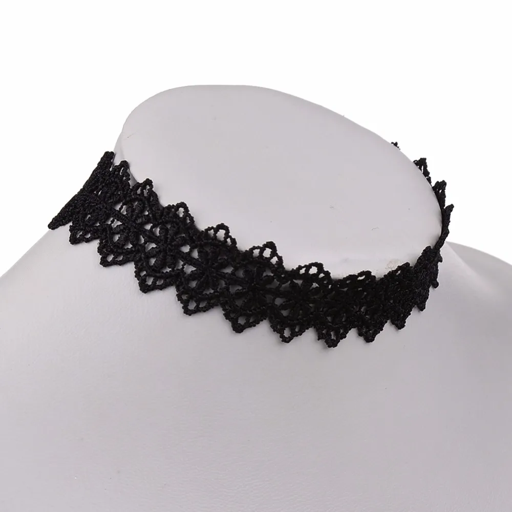 Ожерелье чокер женское кружевное черного цвета 1 шт.|accessories for women|fashion accessories