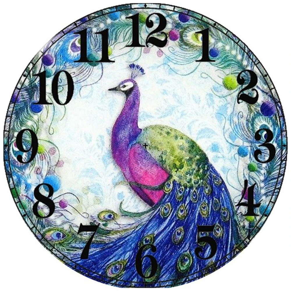 Алмазная живопись 5D &quotсделай сам&quot часы с Фениксом вышивка квадратные стразы