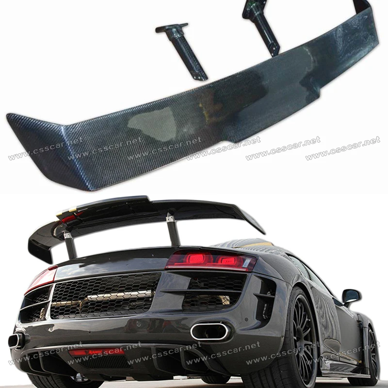 Задний спойлер R8 PPI Style Carbon Fiber GT модифицированное крыло багажника для 2008 2015