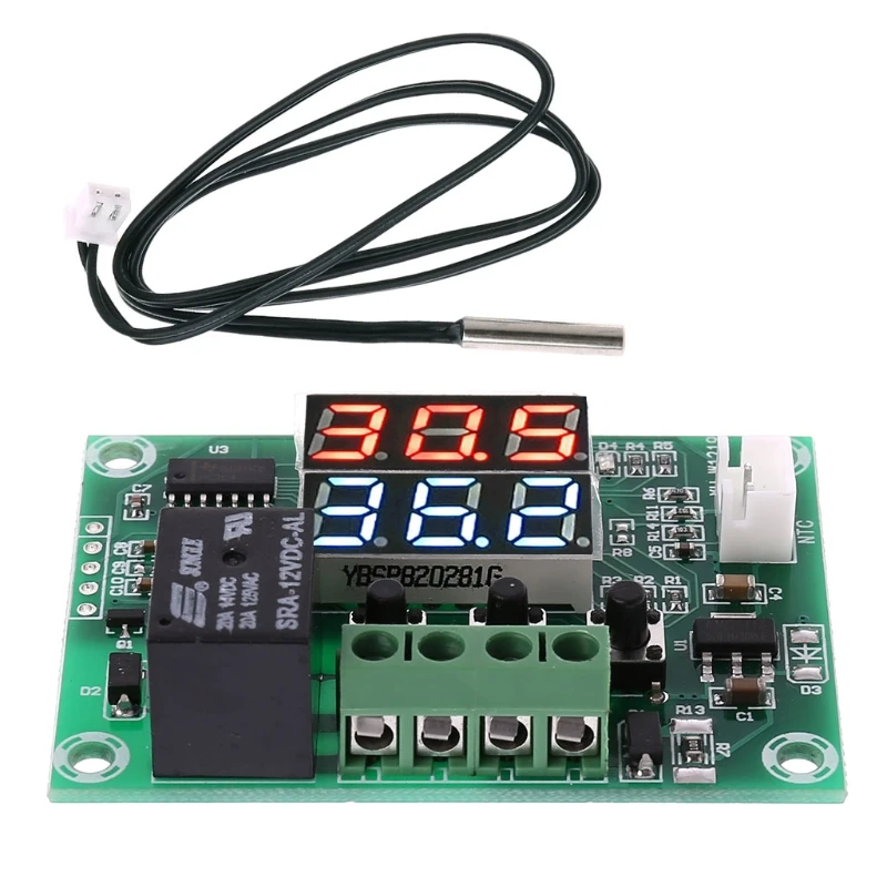 XH-W1219 Dual LED Display Thermostat Temperature Controller Module Thermometer with Waterproof NTC Sensor Probe | Инструменты