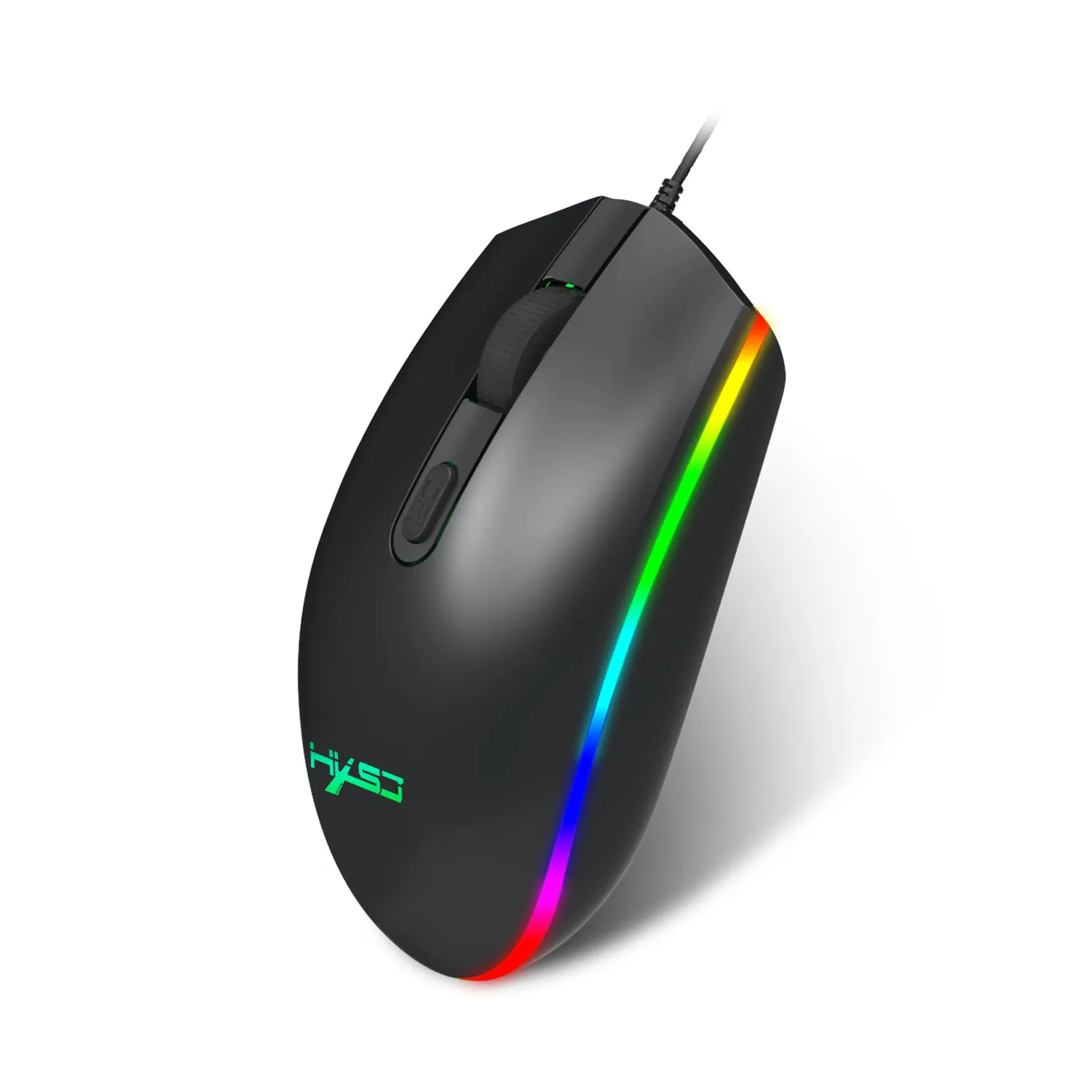 Игровая клавиатура VOBERRY с подсветкой, мышь HXSJ V300, русская круглая клавишная крышка, радужная подвесная полноразмерная клавиатура 104