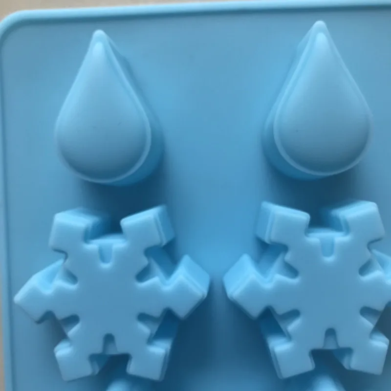 8-полостная Снежинка дождевики фотоформа форма для льда дома высокая температура