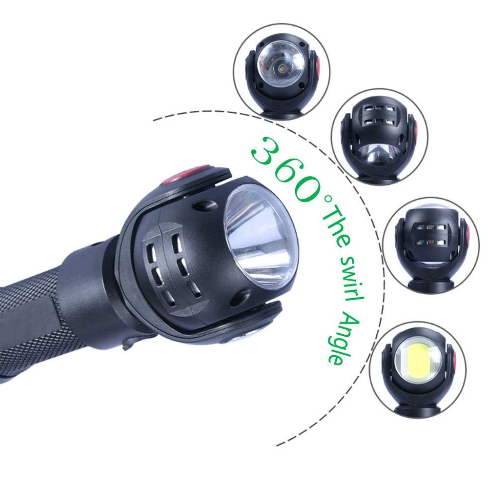 Светодиодный фонарик Lightingview 360 градусов T6 + фонарь COB 8000 лм водонепроницаемый