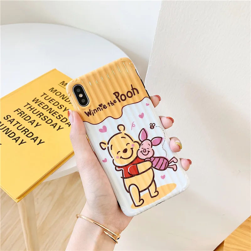 1 Милый мультфильм милый медведь чемодан телефон чехол для iPhone 6 6s 7 8 plus X XS MAX XR слон с крыльями силиконовый чехол Fundas - Цвет: 1