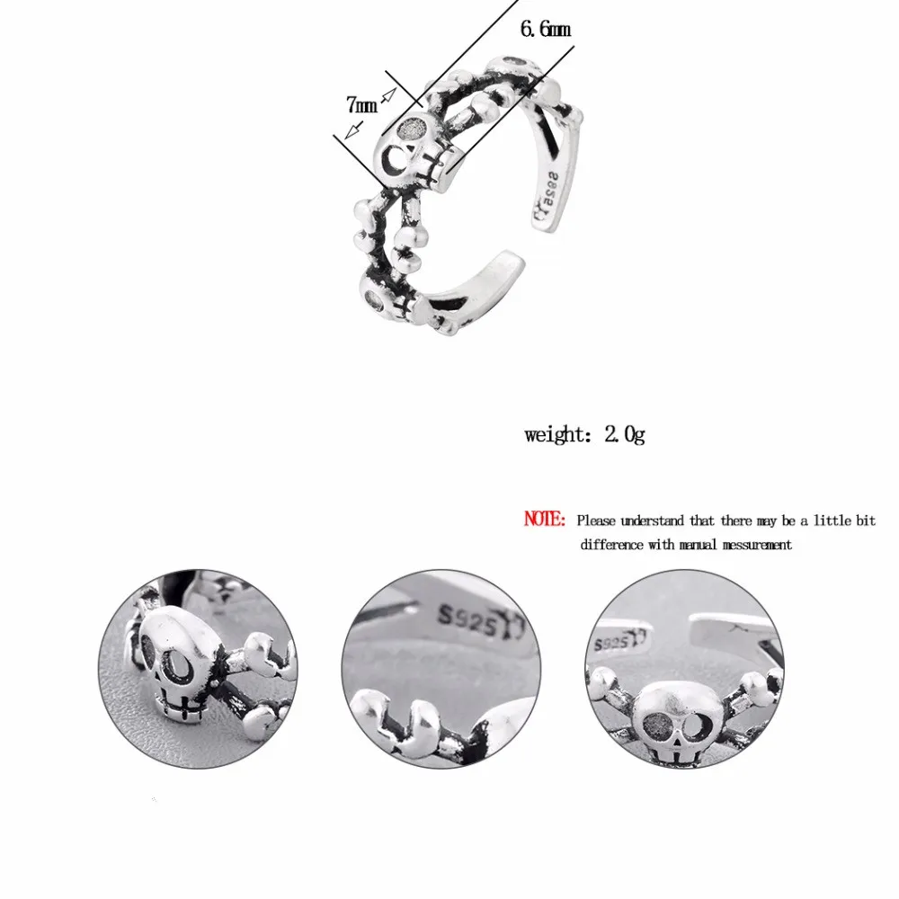 Мужское кольцо с черепами Kinitial Винтажное в стиле стимпанк ювелирное изделие хип