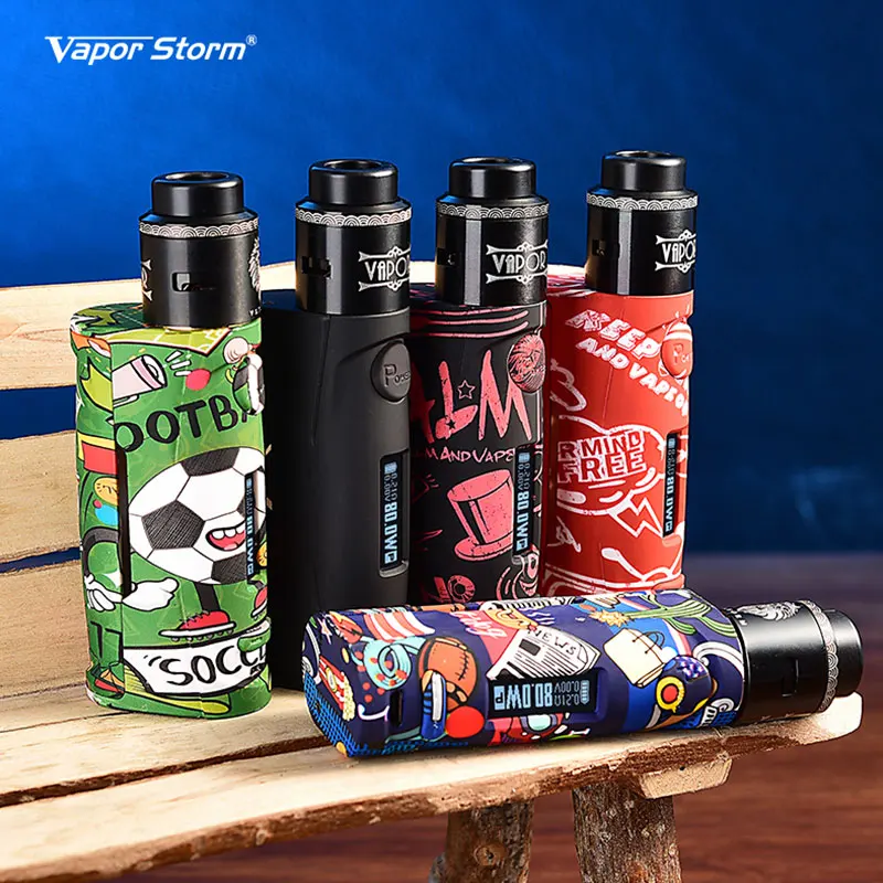 Оригинальная электронная сигарета Vapor Storm ECO Pro Box Mod 5-80 Вт Lion RDA /Hawk Tank kit контроль