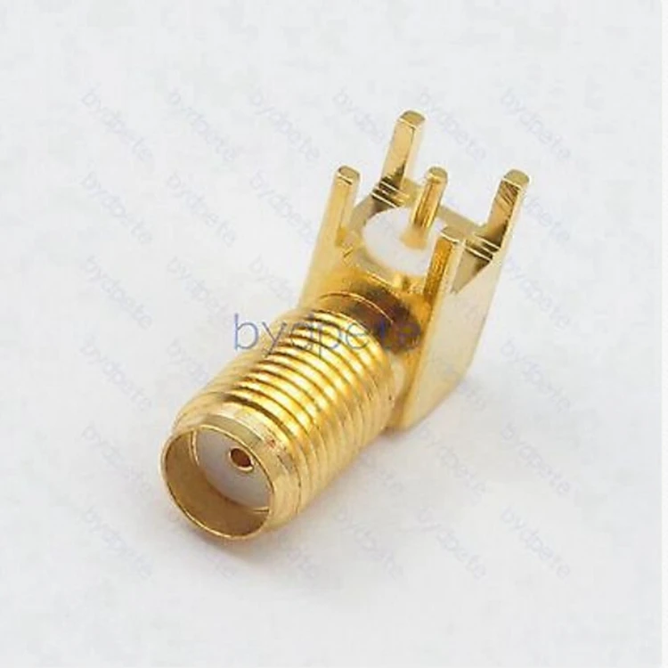 Гнездовой разъем SMA для монтажа печатной платы квадратный радиочастотный