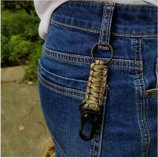 EDC Paracord веревка брелок для кемпинга на открытом воздухе набор выживания в стиле
