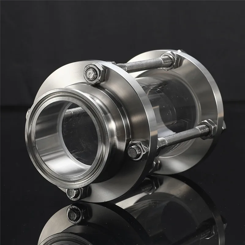 2 &quotTri Clamp Fit 64 мм труба OD Клевер санитарный поток прицел стекло диоптрий SS304