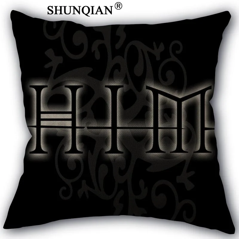 

Linen Cotton him heartagram Pillow Cover Custom Print Home Decorative Pillows Cases 45x45cm one side WJY420-9