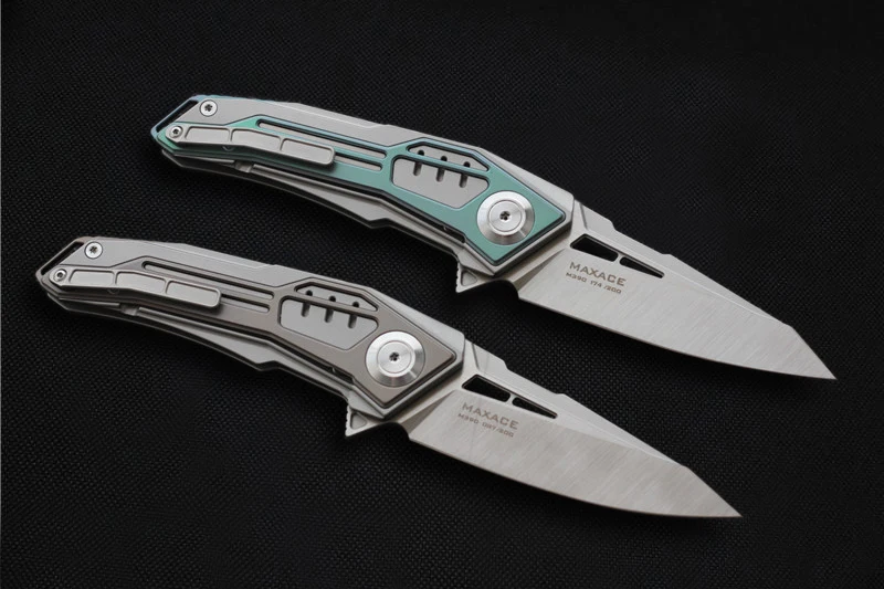 Складной нож MAXACE TANK с лезвием M390 высокой твердости титановая ручка охотничьи